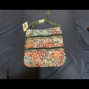 BNWT LeSportsac Crossbody 3 zip bag